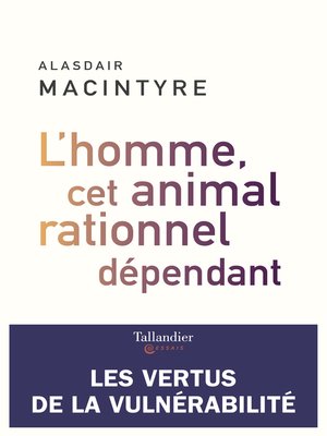 cover image of L'homme, cet animal rationnel